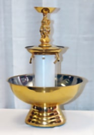 3 gal gold plated fountain