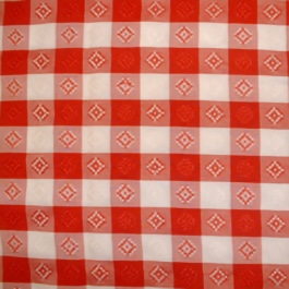Gingham Red 001